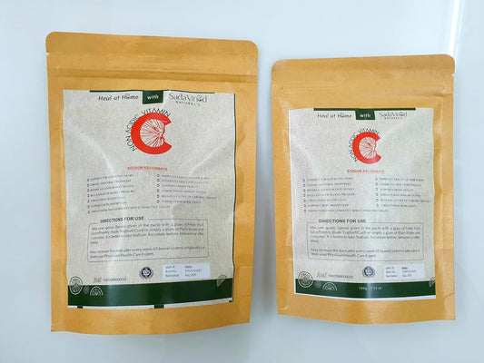 C - SODIUM ASCORBATE (NON-ACIDIC VITAMIN C) 100 GM PACK OF 4