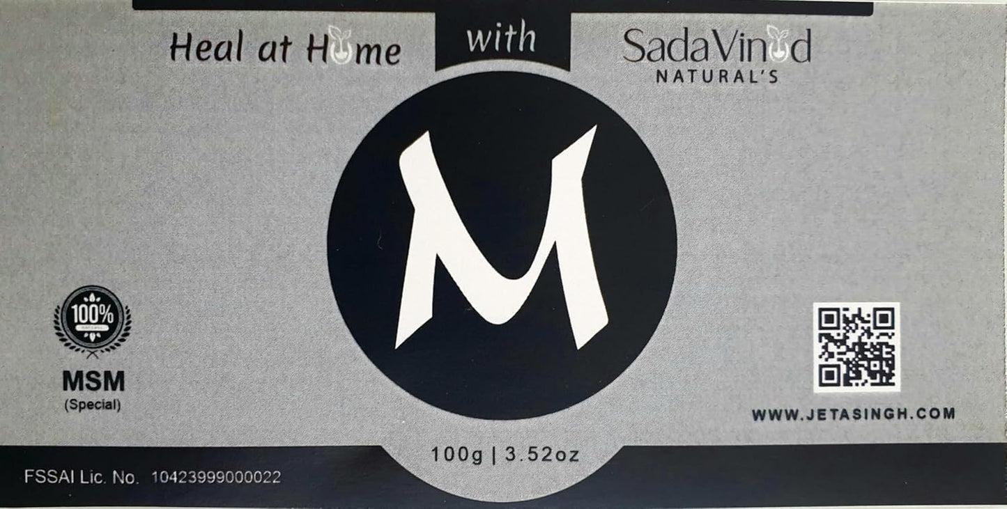 Methylsulfonylmethane (MSM) & Ascorbate Vitamin C Powder Combo – Joint Support, Immune Boost, Antioxidant, Skin & Hair Health (Sodium 100 Gm +MSM 100 Gm)
