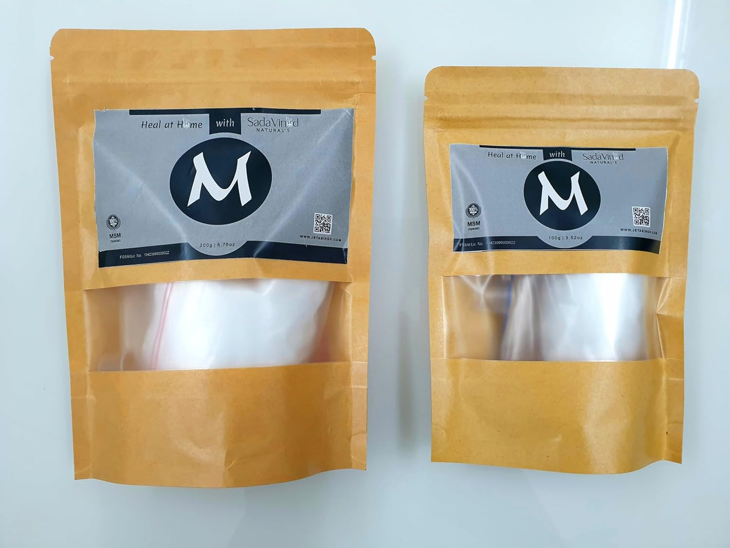 MSM (METHYLSULFONYLMETHANE) PACK OF 3 OF100 GM EACH